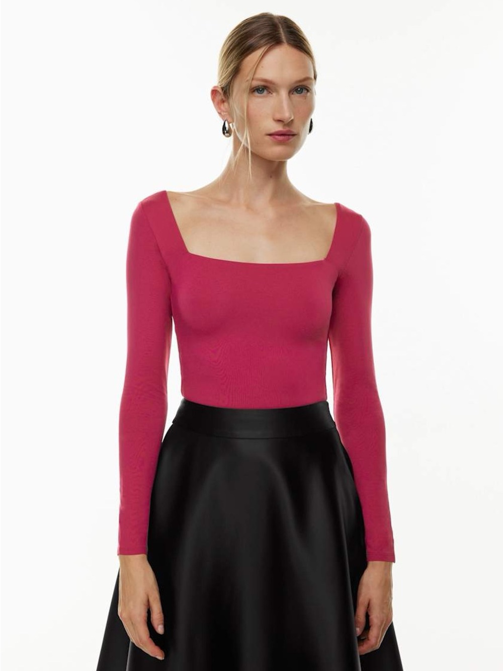 Babaton Contour square neck long sleeve